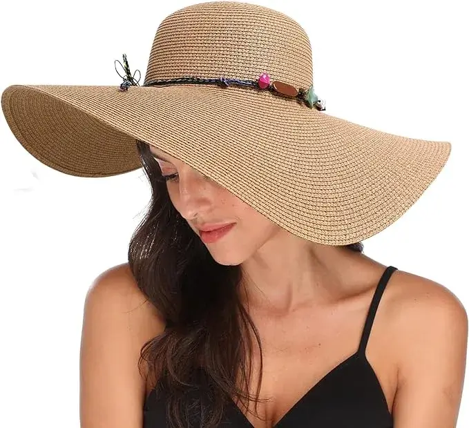 Buy Lanzom Wide Brim Straw Hat Online in USA - Amazon finds