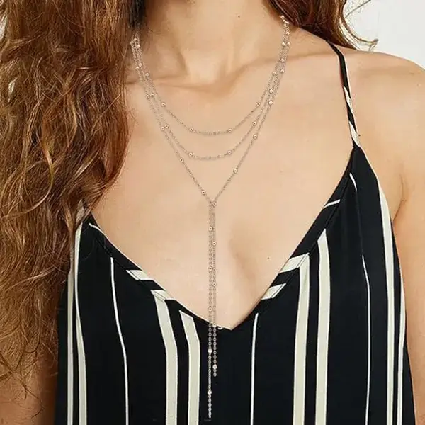 Buy MOLOCH Glamourous Layered Tassel Necklace Online on Amazon USA