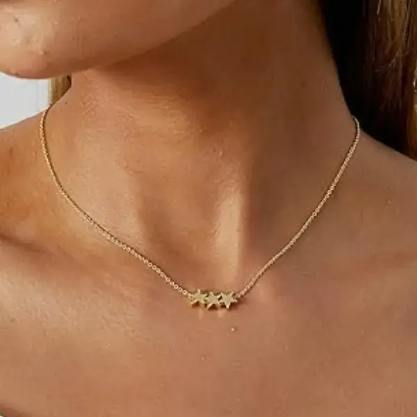 Shine Bright with the Tasiso Dainty Moon and Star Pendant Necklace Online on Amazon USA